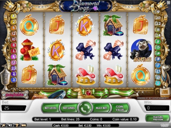 Оригинальные слоты «Diamond Dogs» на сайте онлайн казино Ред Бокс