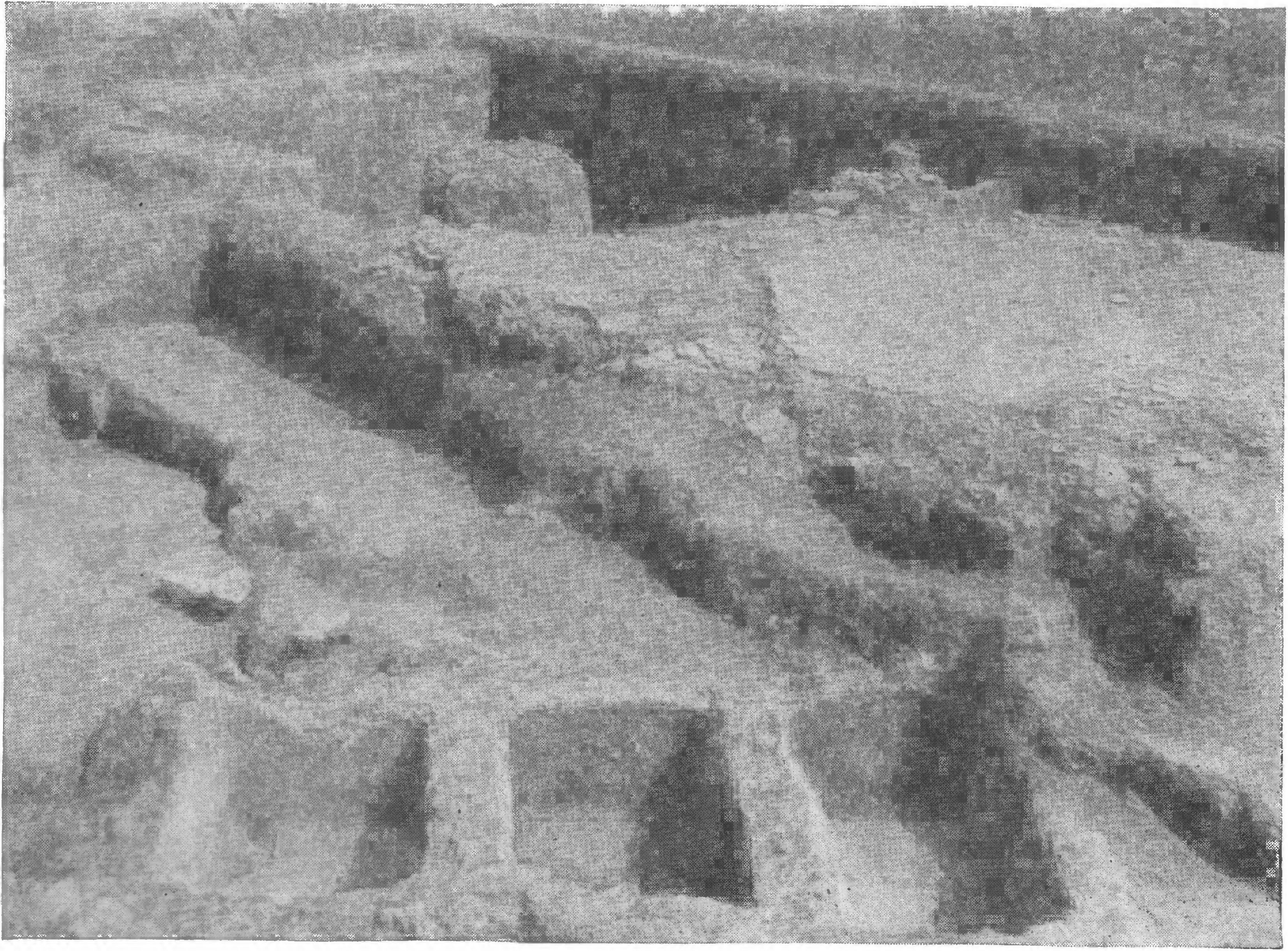 98. Винодельня, обнаруженная в синдском поселении, предполагаемой Коракондаме (раскопки 1953 г.)