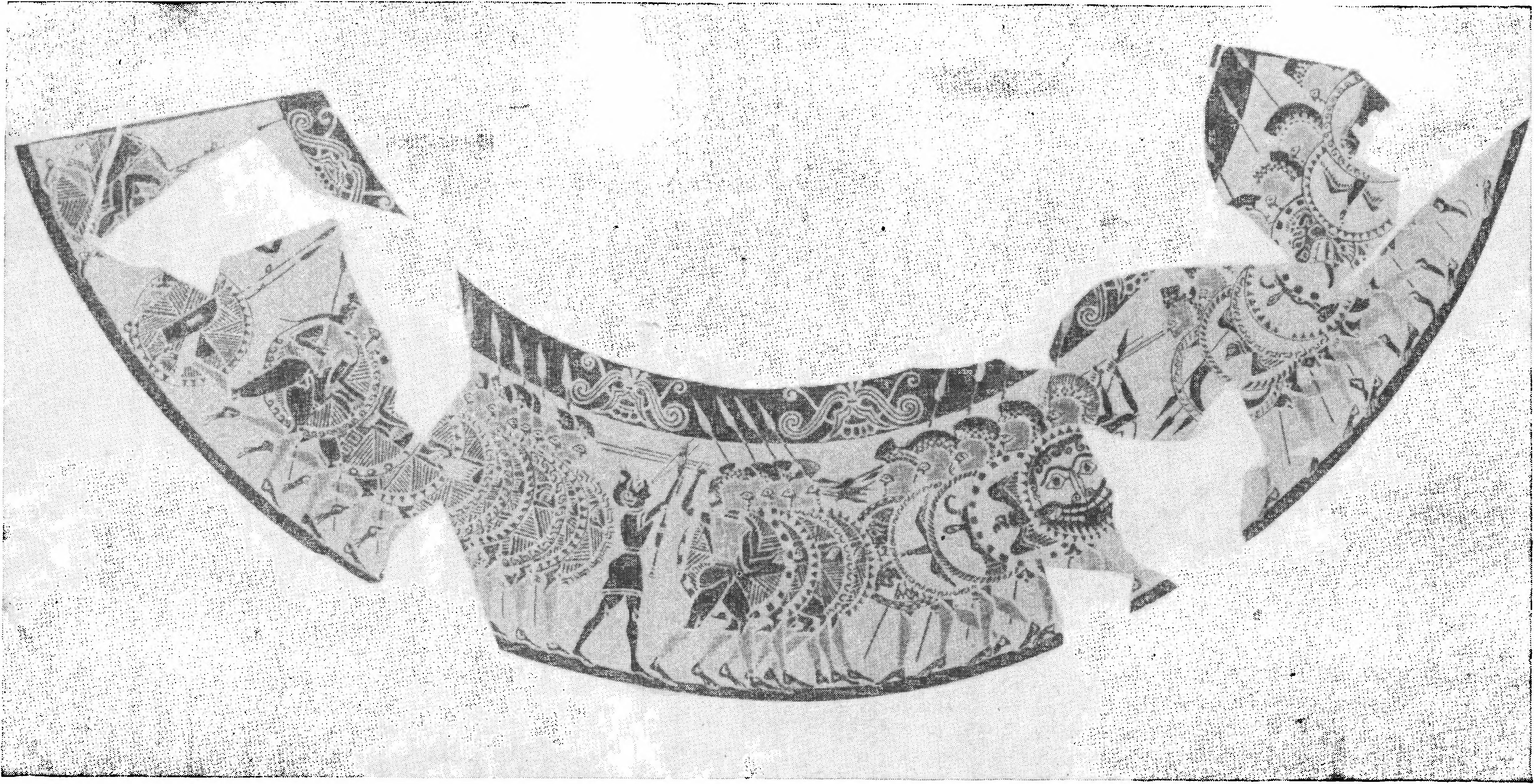 28. Фаланга по изображению на вазе VII в. до н. э.