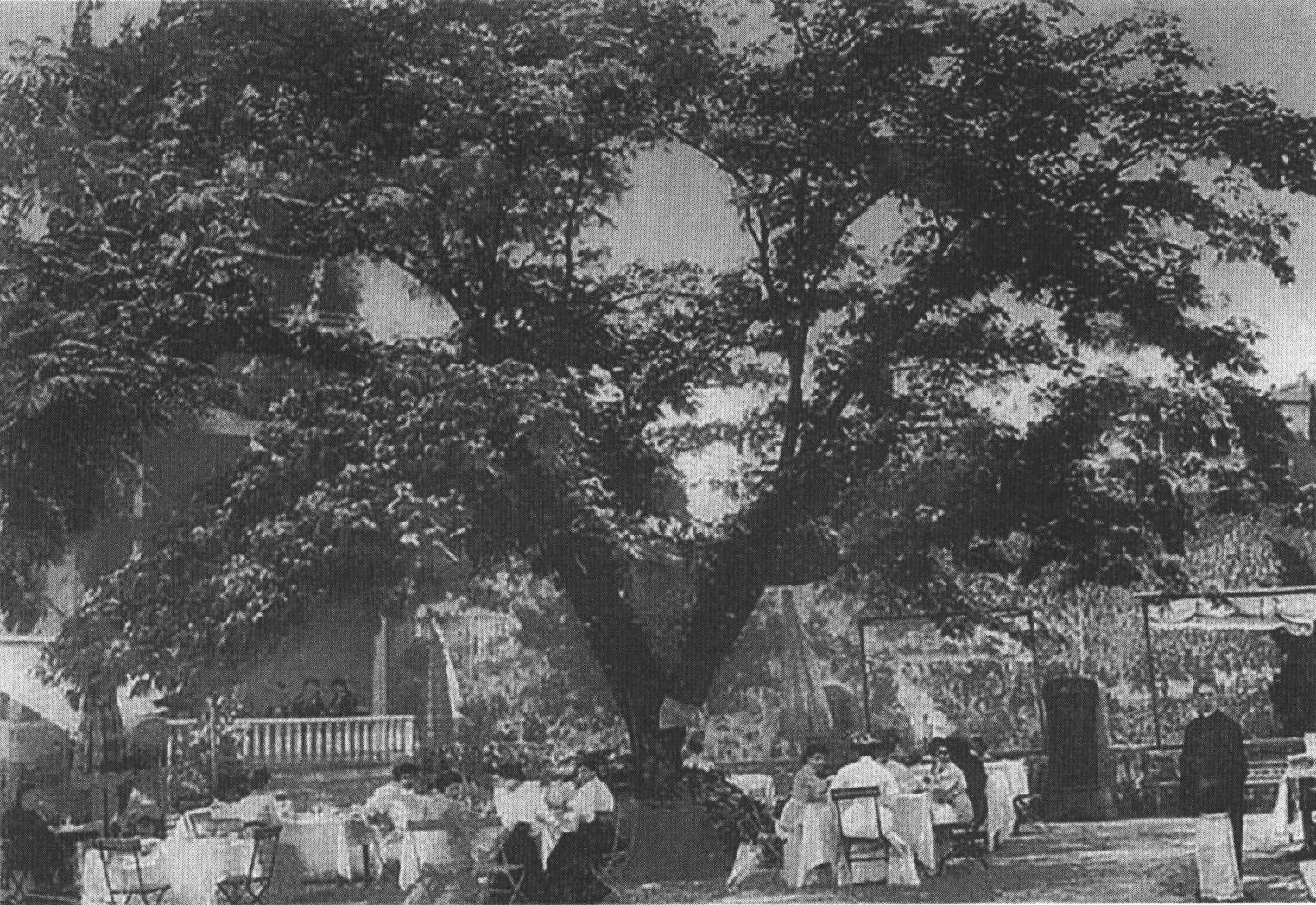 Курорт «Суук-Су». Площадка перед рестораном. Открытка 1900-х гг.