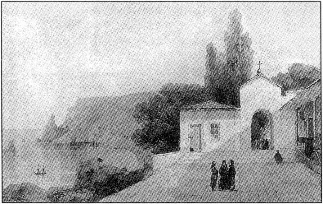 И. Айвазовский. Вид Георгиевского монастыря. 1858 г.
