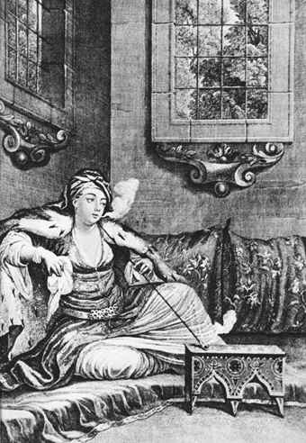 Турчанка из ханского гарема. Рисунок из альбома польского короля Станислава Августа