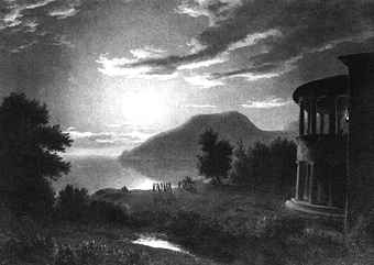 Ж. Мивилль. «Дом Бороздина в Кучук-Ламбате», 1818