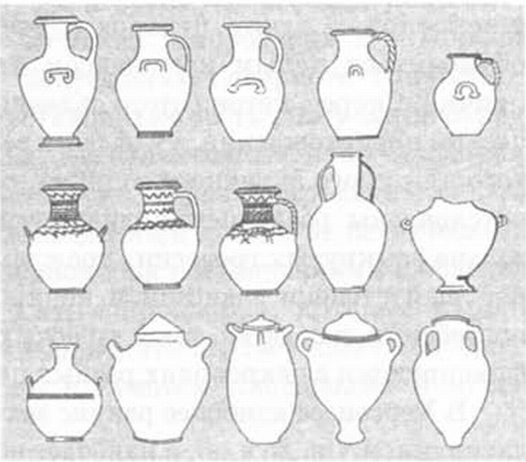 Сосуды, использовавшиеся для погребения останков после кремации в херсонесском некрополе эллинистического периода