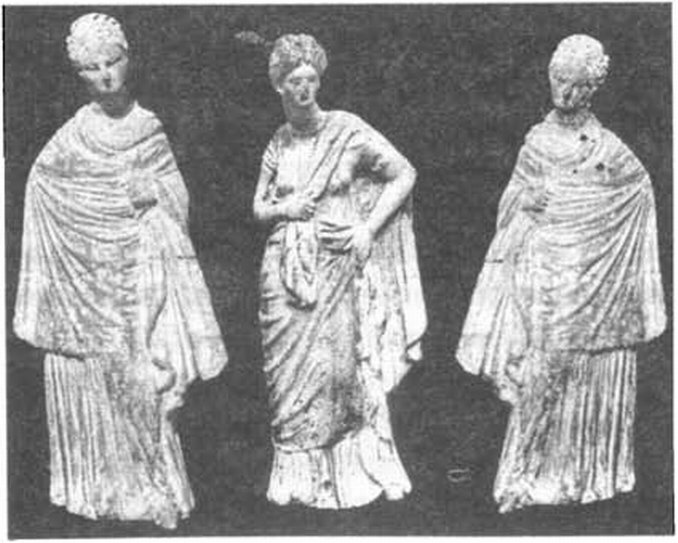 Терракотовые статуэтки женщин из Херсонеса