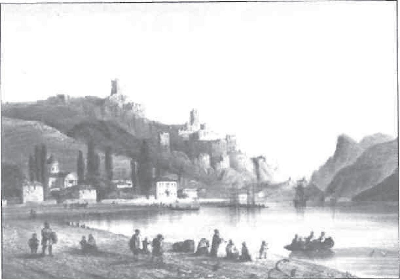 Балаклава. Вид на крепость Чембало. XV век