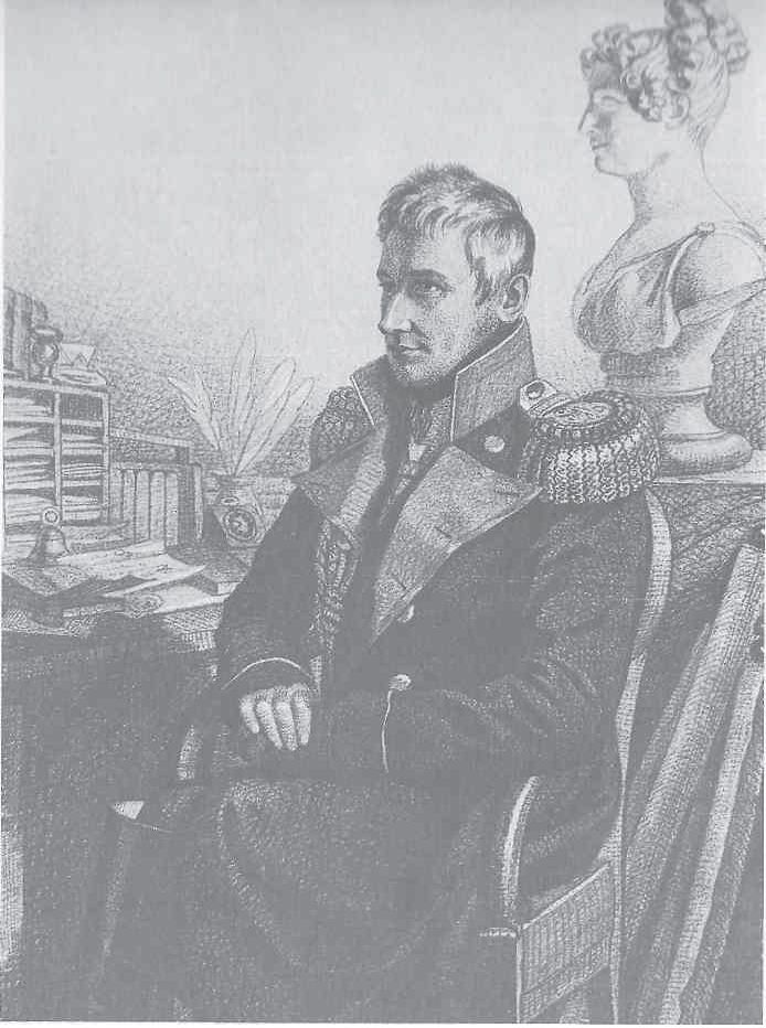 Портрет М.С. Воронцова. К. Гампельн. Рис. 1820-е.