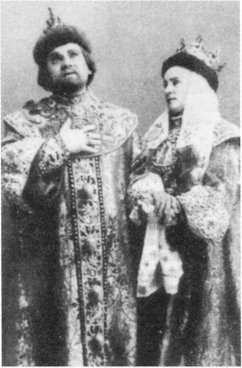 И.М. Москвин и О.Л. Книппер (Ирина) в пьесе «Царь Фёдор Иоаннович»