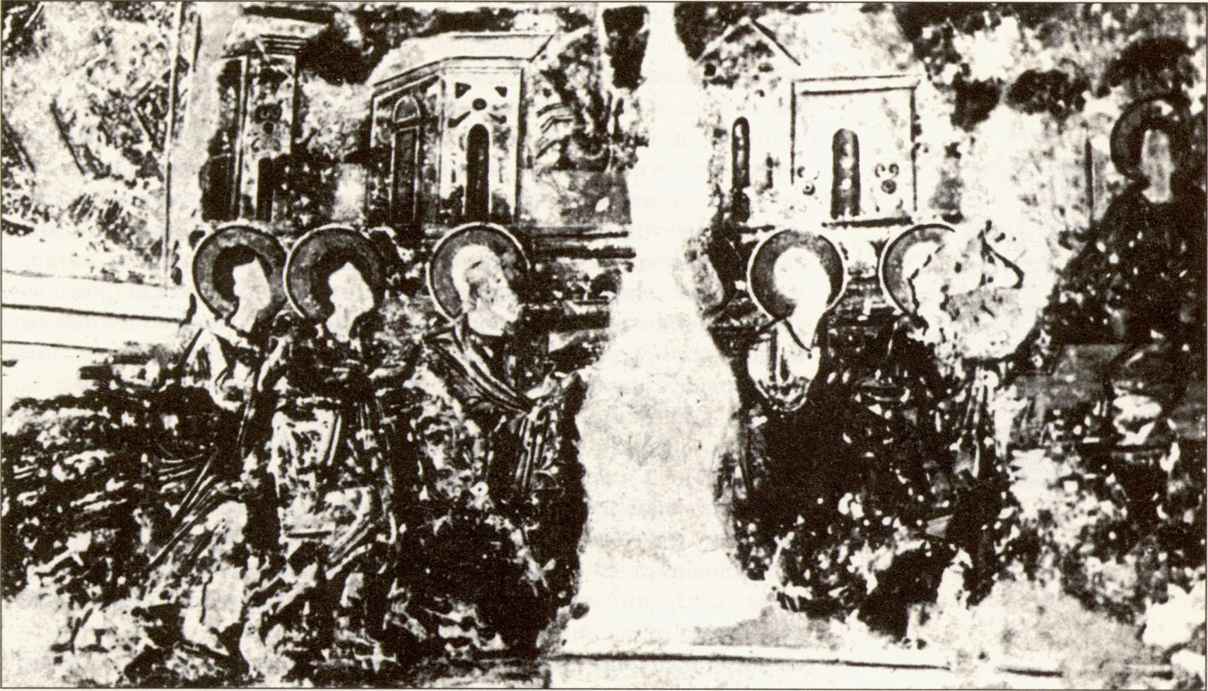 Фрагмент фресковой росписи церкви св. Стефана