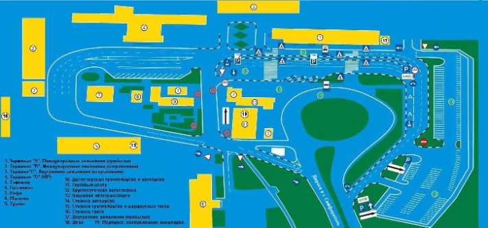 Схема аэропорта Симферополь