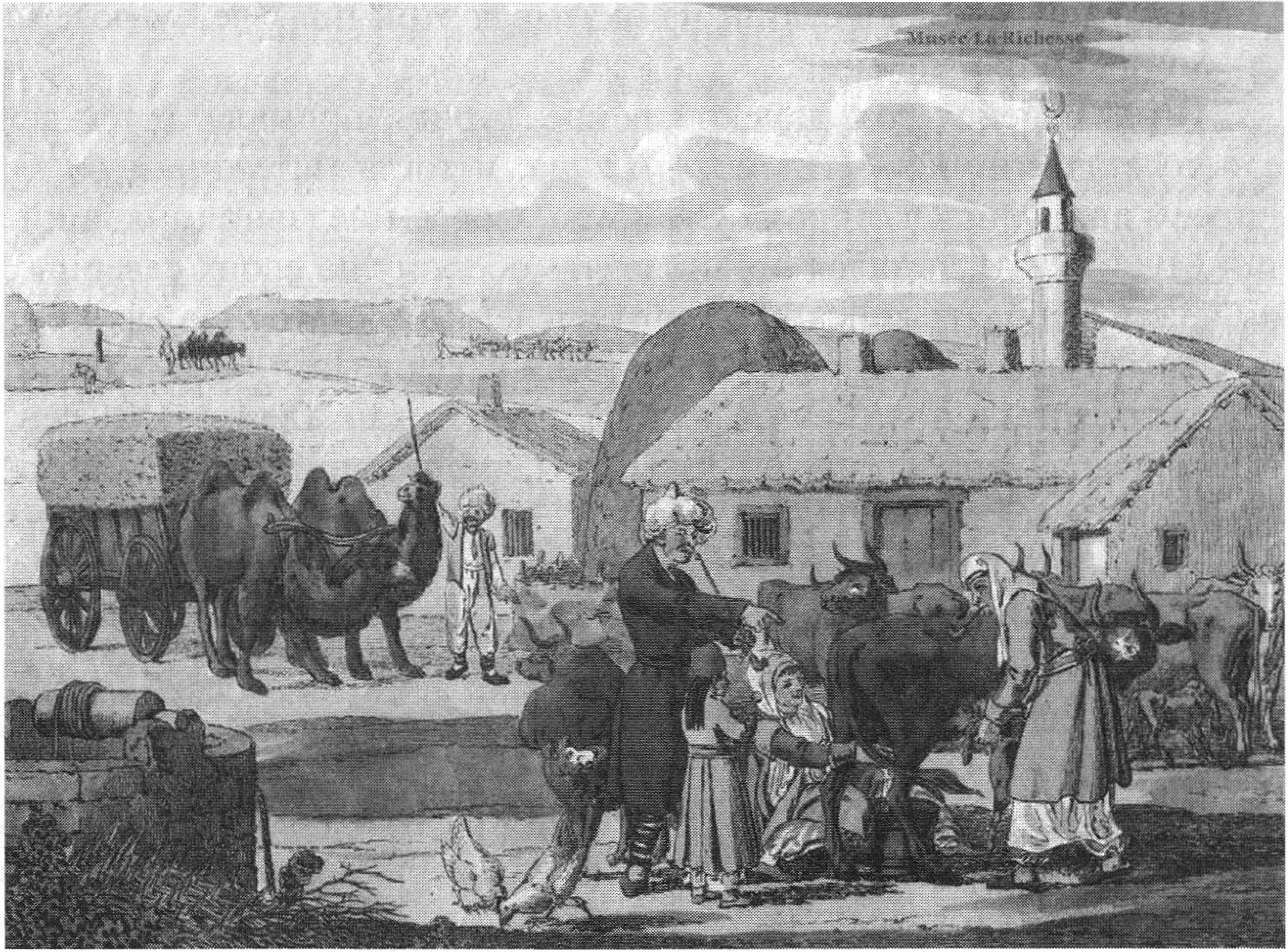 Степные татары, конец XVIII в. Гравюра Х. Гейслера. Музей Ларишес