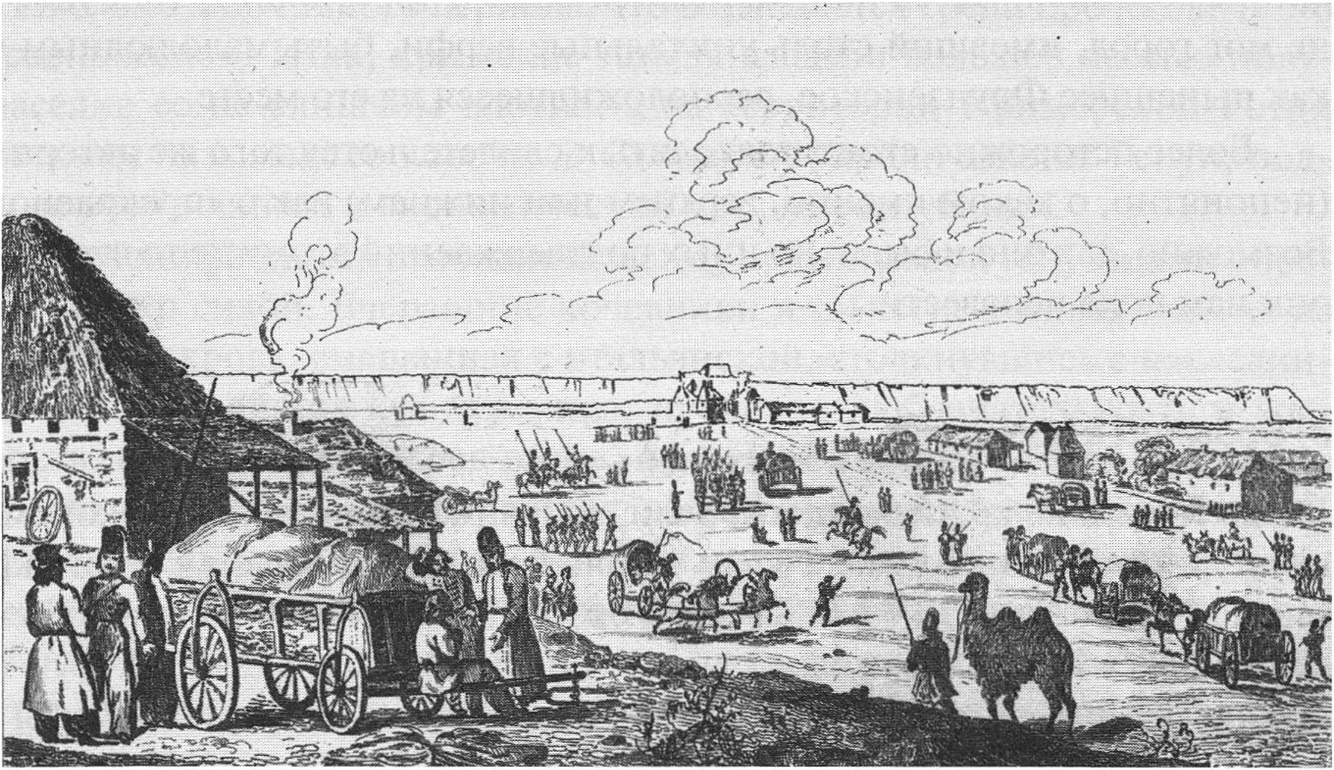 Вход в Ор-Капы. Pallas, 1801