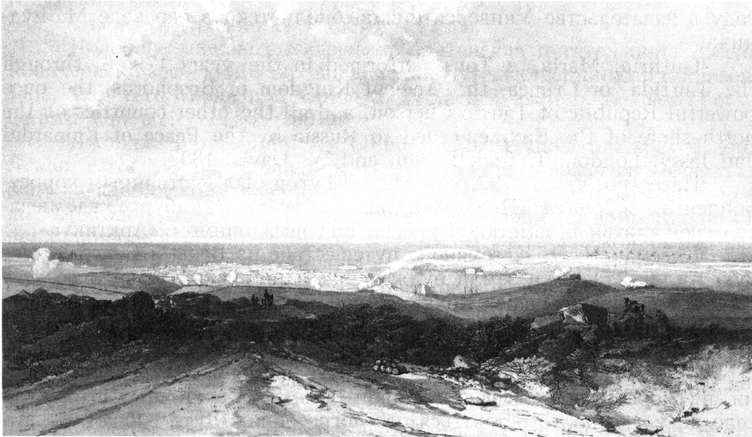 Севастополь, вид с правой стороны позиции англичан