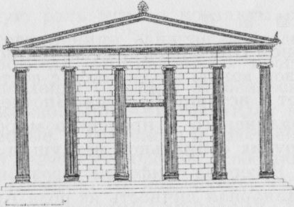 Храм Аполлона в Пантикапее. Реконструкция И.Р. Пичикяна
