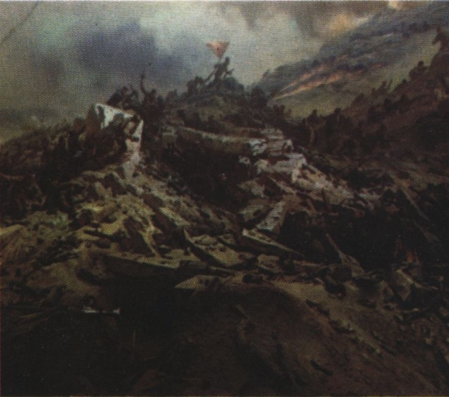 Фрагмент диорамы «Штурм Сапун-горы 7 мая 1944 г.». A fragment of the «Storming Sapun-Go-ra on May 7, 1944» Diorama