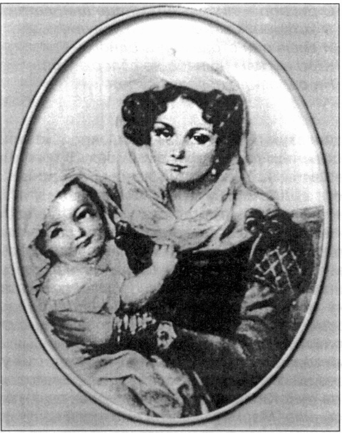 Мария Волконская с сыном. Портрет П.Ф. Соколова