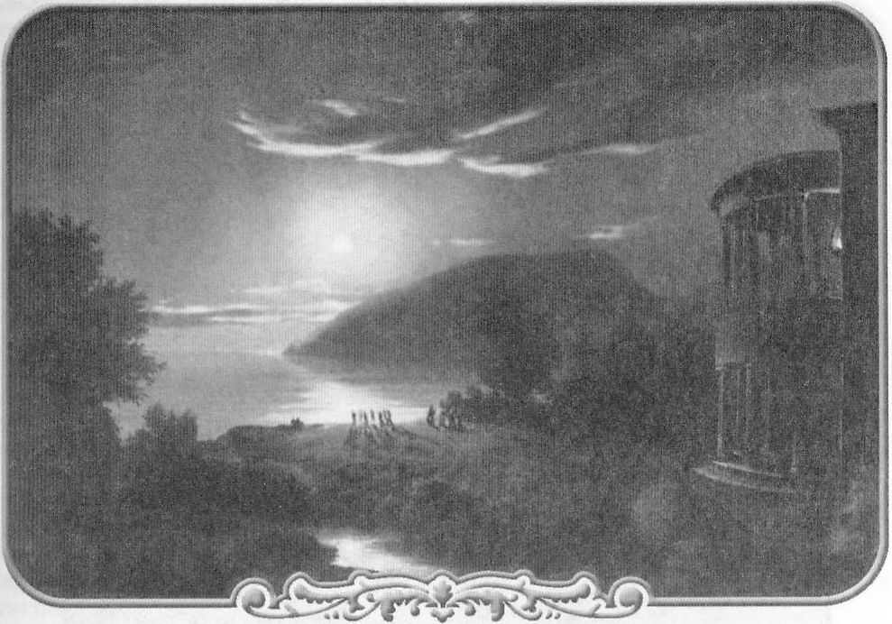 Первый дом А.М. Бороздина в Кучук-Ламбате. 1818 год. С картины Ж.-К. Мивиля