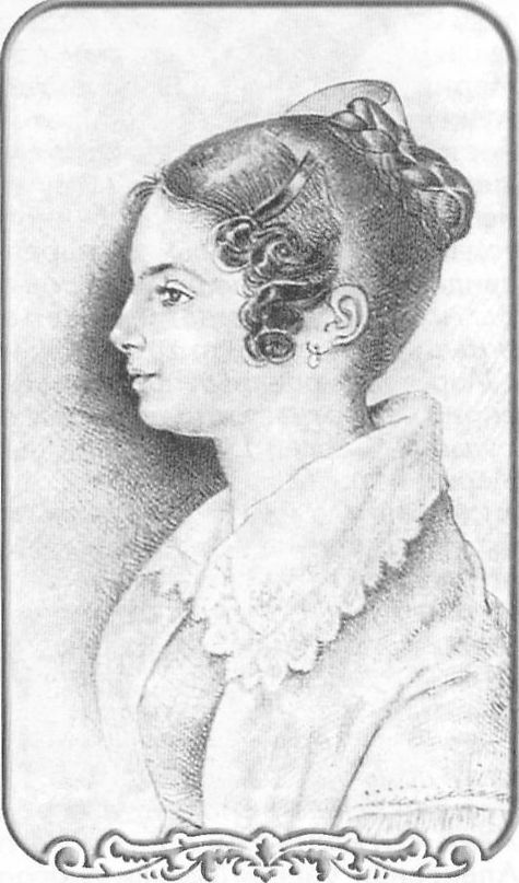 Вера Федоровна Вяземская. 1820-е годы. Рисунок В.Ф. Бинемана