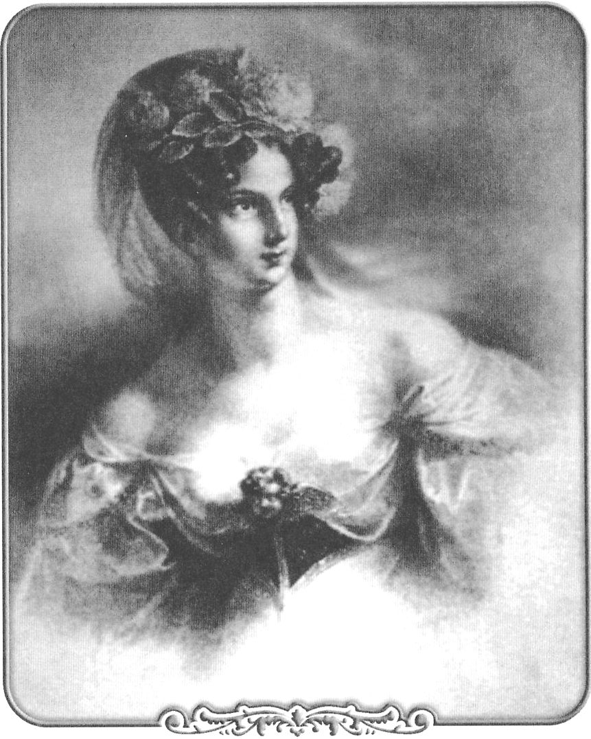 Зинаида Александровна Волконская. 1828 год. Литография К. Агриколы