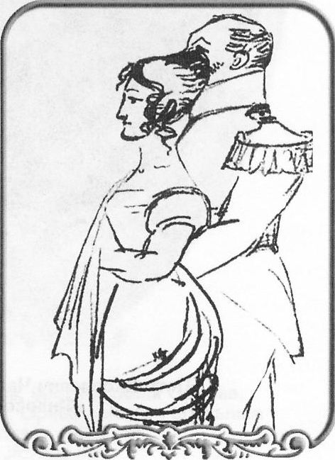 Екатерина Николаевна и Михаил Федорович Орловы. 1829 год. Рисунок А.С. Пушкина