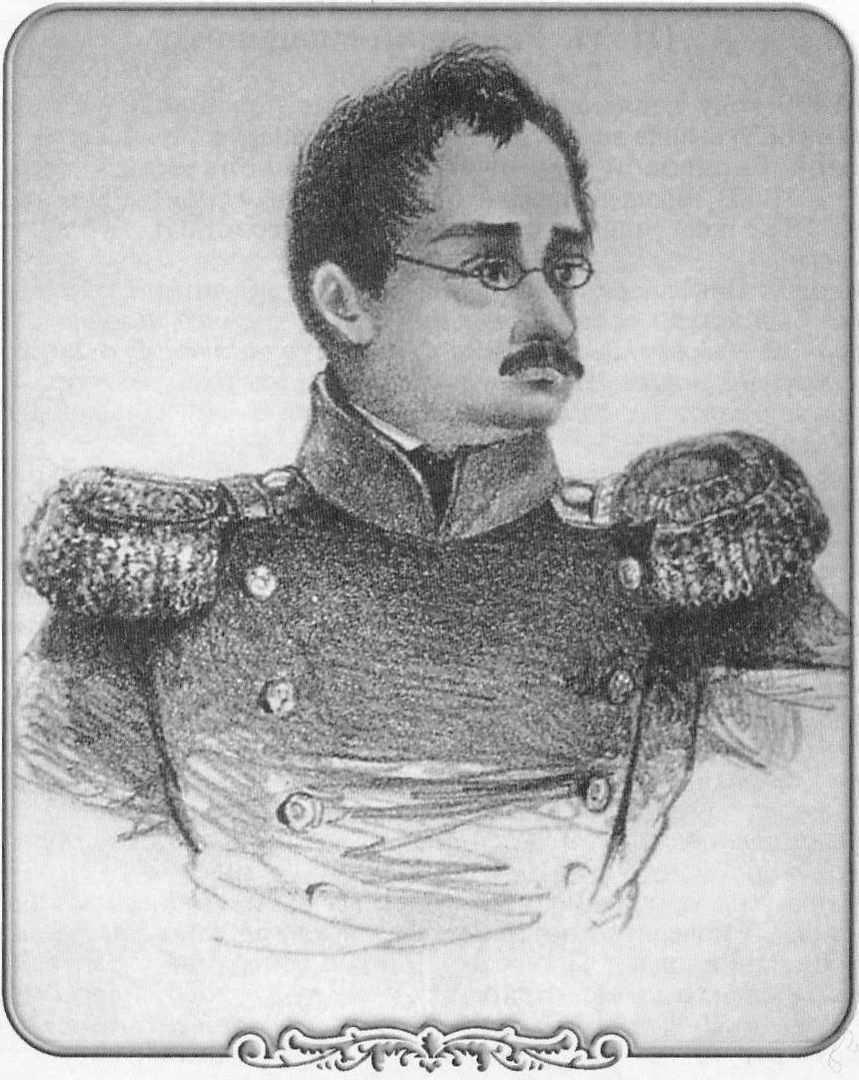 Генерал-лейтенант Н.Н. Раевский-младший. 1840 год. С рисунка И.К. Айвазовского