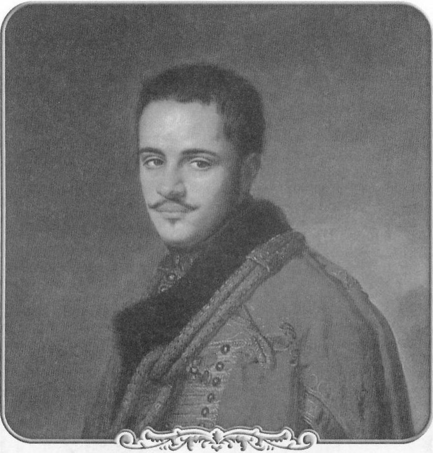 Николай Николаевич Раевский-младший. 1821 год. Акварель неизвестного художника