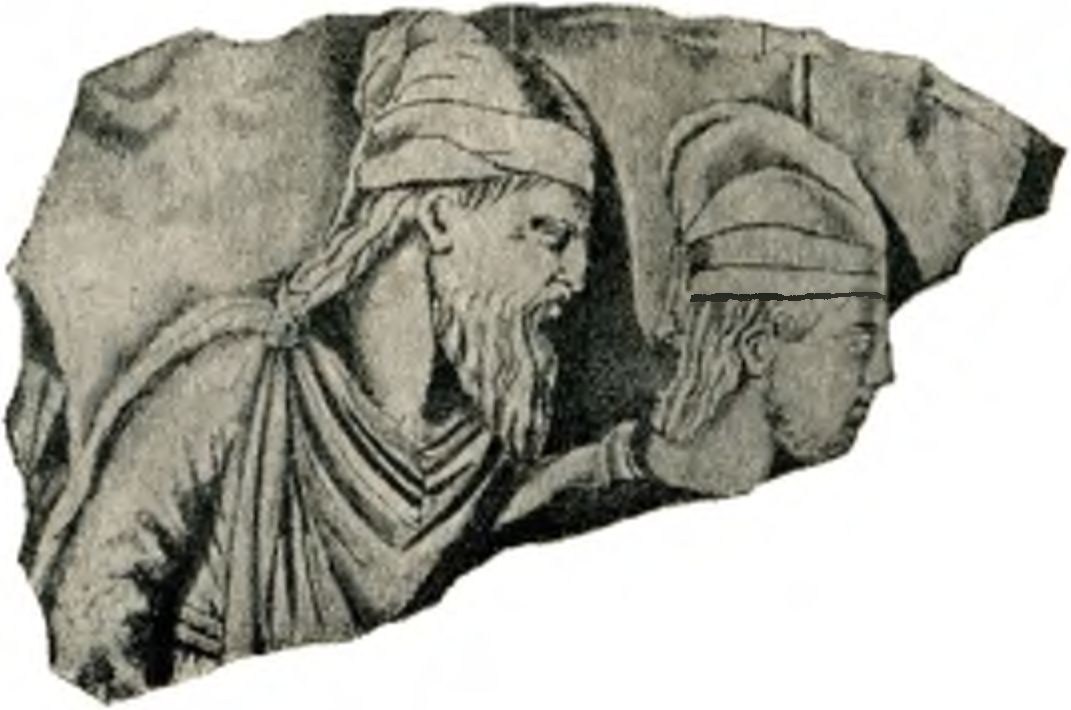 Изображение скифских царей Скилура и Палака (Симферополь)