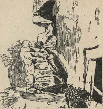 «Висячая» лестница на мысе Тышкли-Бурун