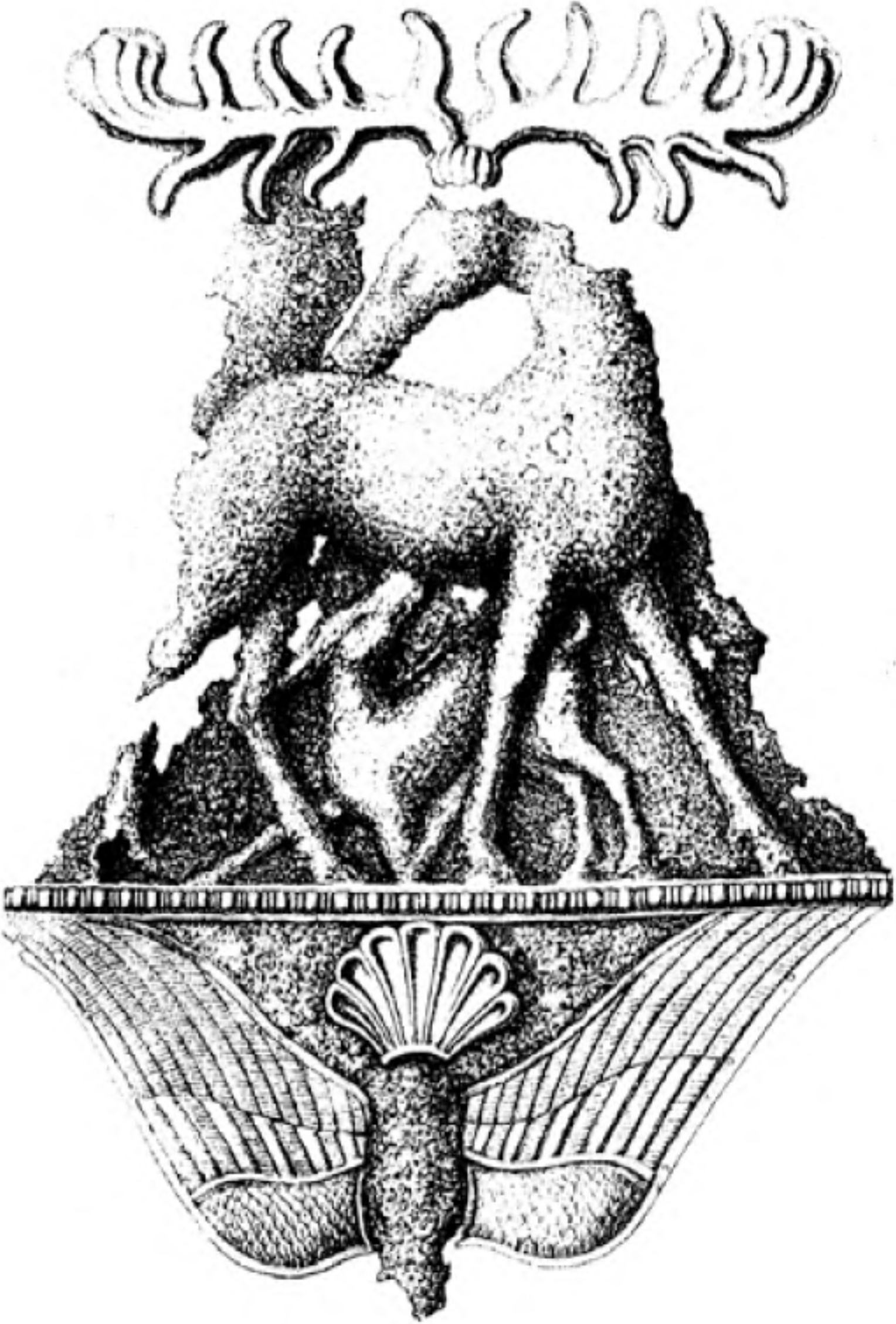 Рис. 31. Часть серебряного нагрудника из Второго Семибратнего кургана