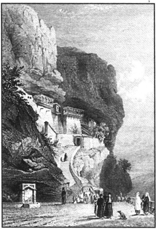 Успенский монастырь близ Бахчисарая. Фридрих Гросс. 1850-е гг.