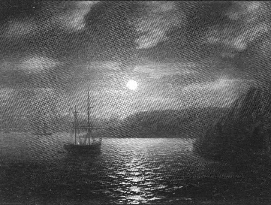 Лунная ночь на Черном море. И.К. Айвазовский. 1855 г.