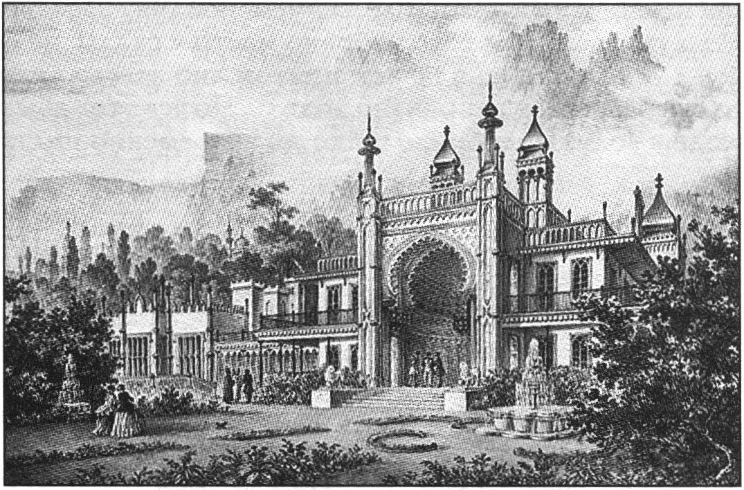 Замок князя М.С. Воронцова в Алупке. Фридрих Гросс. 1846 г.