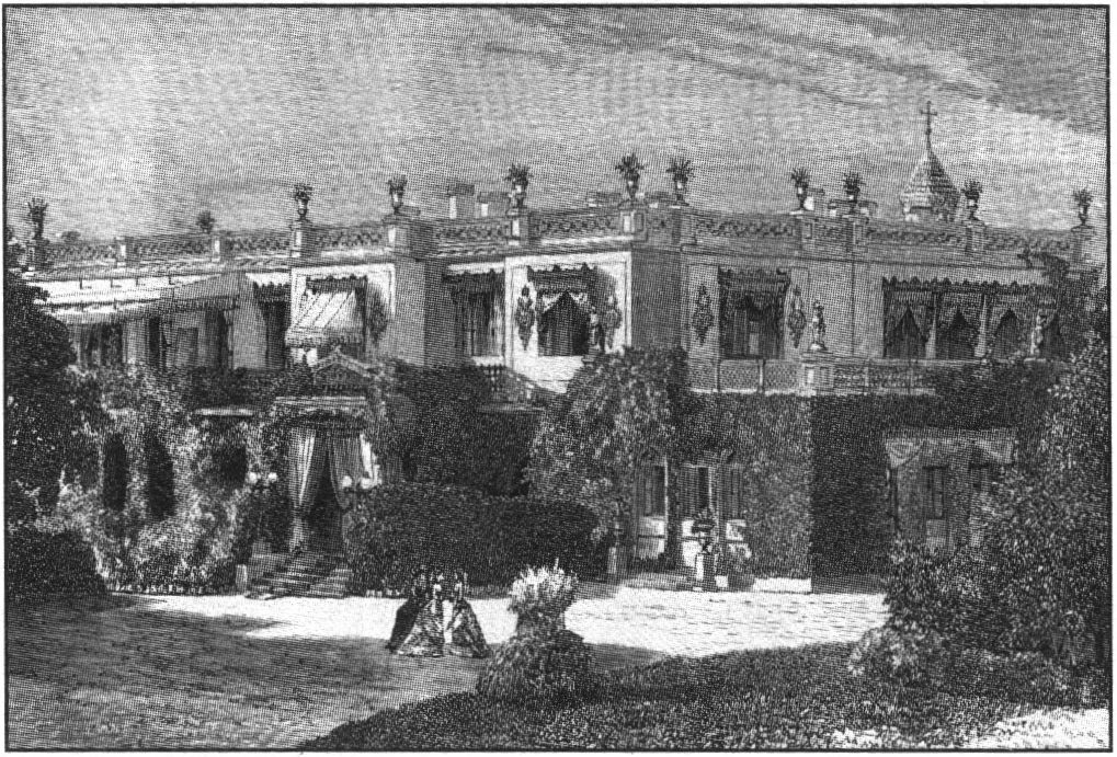 Дворец в Ливадии. Гравюра. 1898 г.