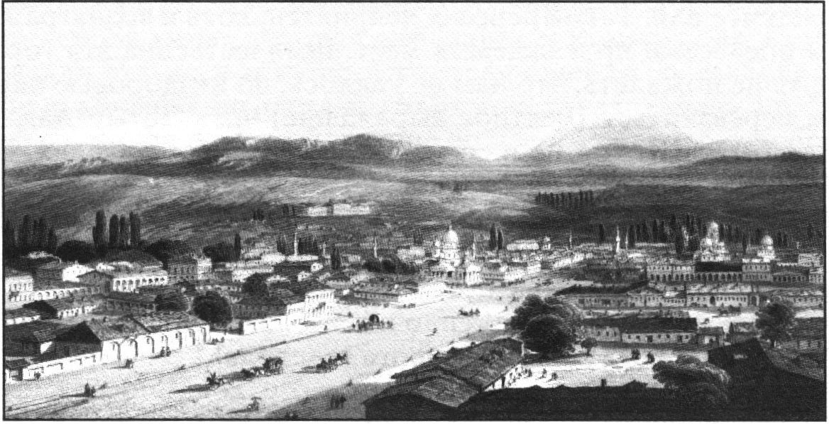 Вид на Симферополь. Карло Боссоли. Начало 1840-х гг.