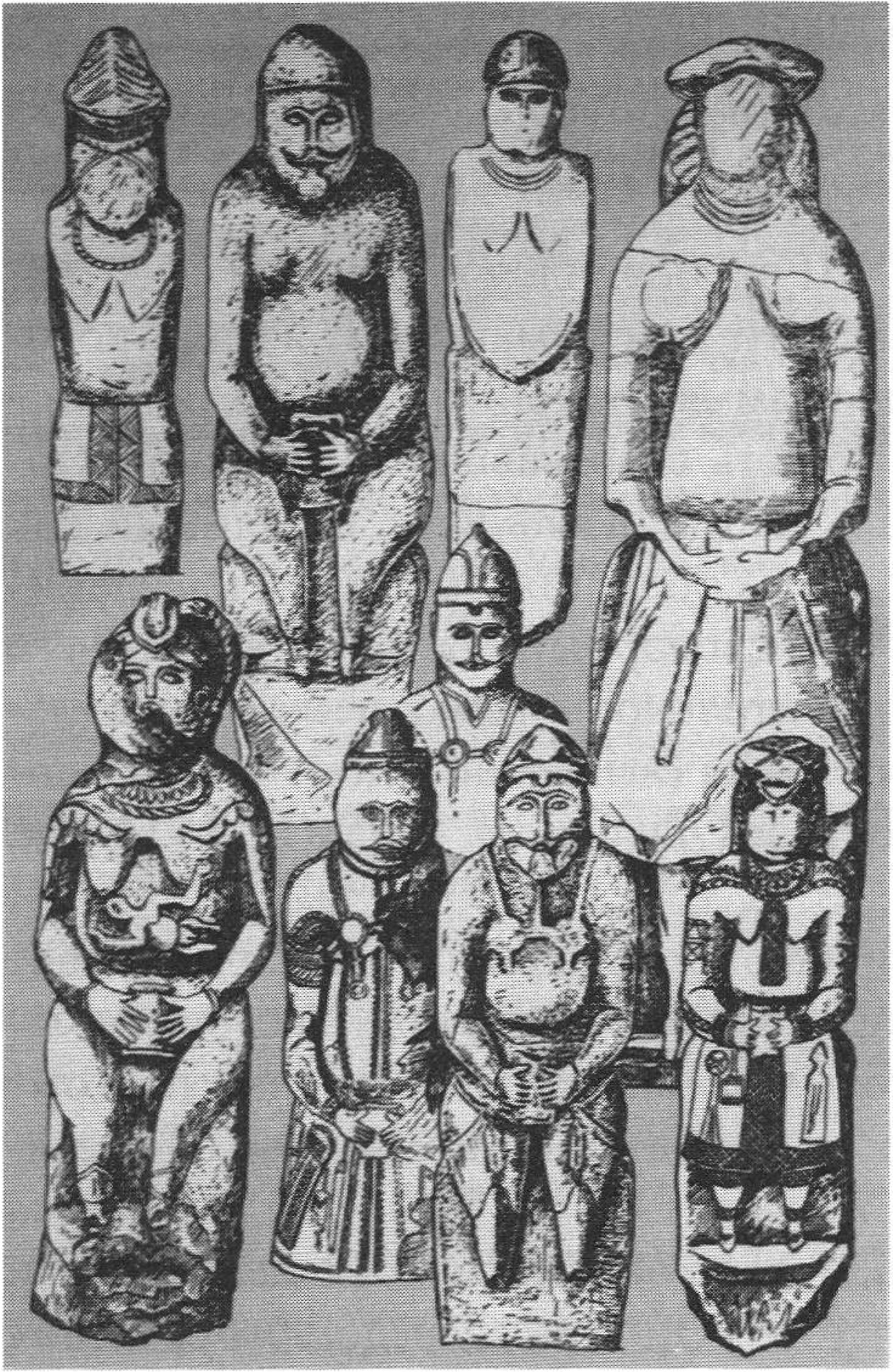 Различные типы кыпчакских каменных изваяний (вторая половина XII века — 1440-е гг.)